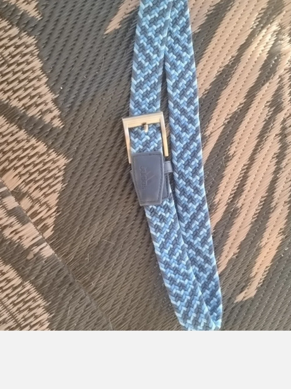 adidas Blue and Black Woven Stretch Belt